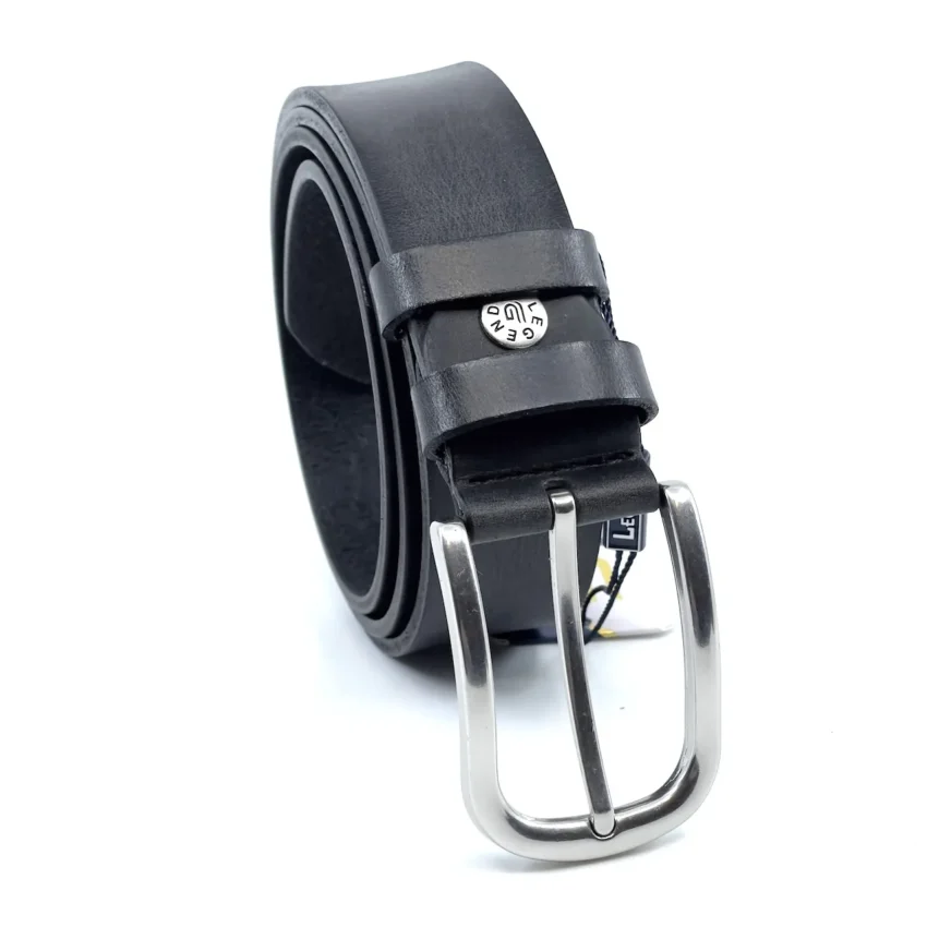 Legend – Δερμάτινη Μαύρη Ζώνη 3,5CM - Image 2
