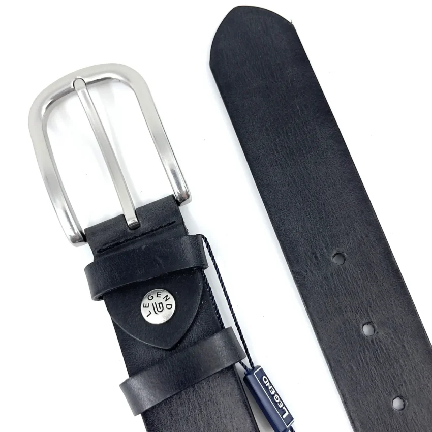 Legend – Δερμάτινη Μαύρη Ζώνη 3,5CM - Image 3