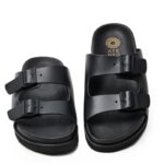 Ateneo Sandals - 59301 Black Leather - Image 3