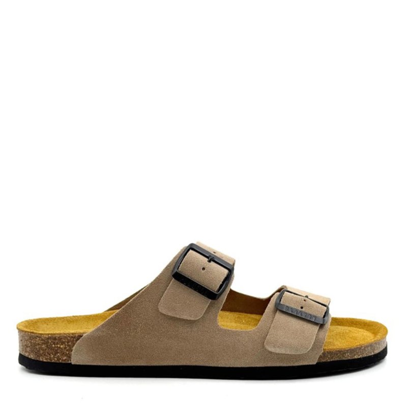 Ανώνυμο σχέδιο (23) Plakton Sandals – 175857 Suede Leather Beige - Image 1