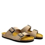 Plakton Sandals – 175857 Suede Leather Beige - Image 2